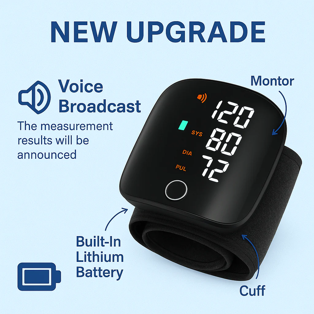 ⏱️FLASH SALE 61%OFF🔥 HOOMWELL™ – Clinical-Grade BP Monitor