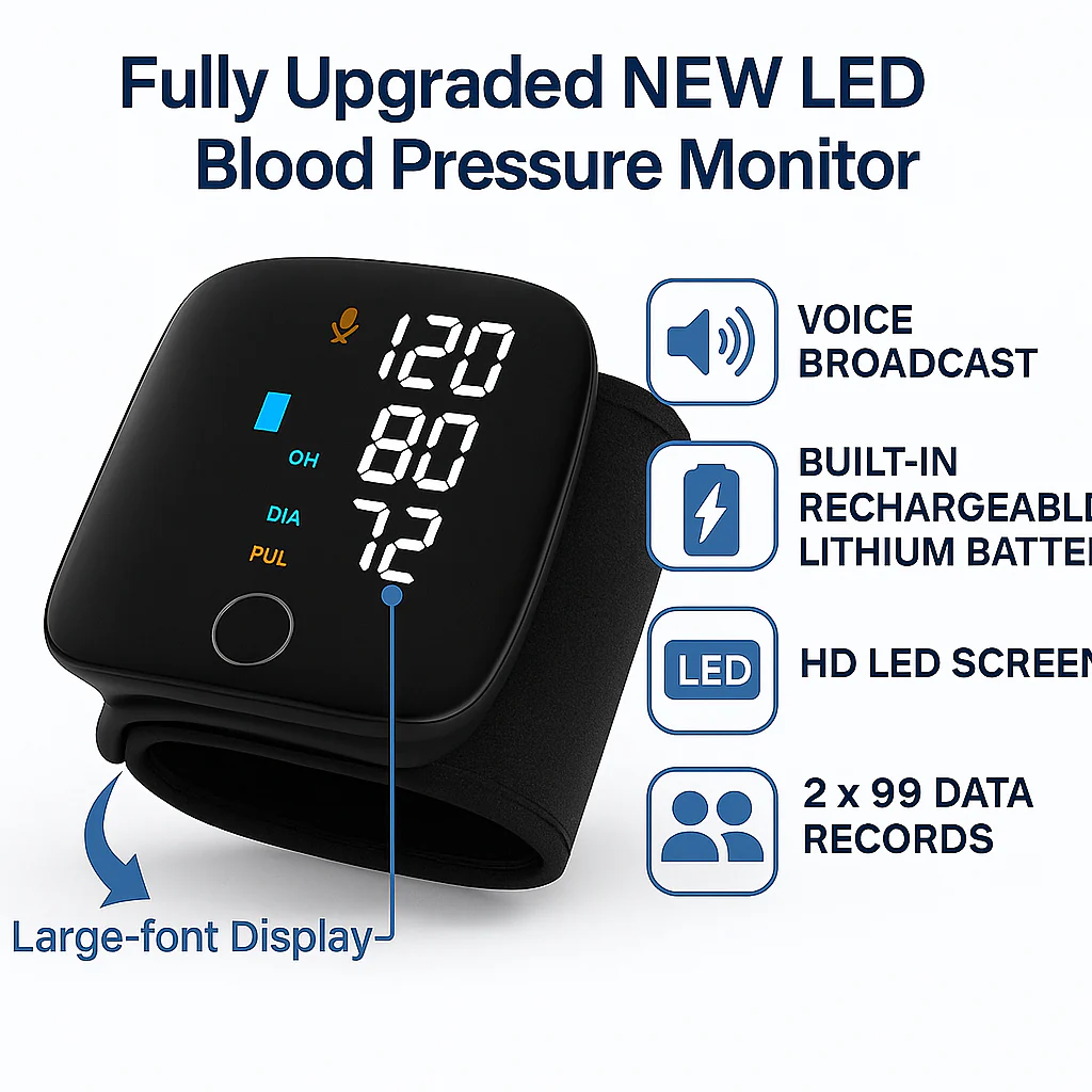 ⏱️FLASH SALE 61%OFF🔥 HOOMWELL™ – Clinical-Grade BP Monitor
